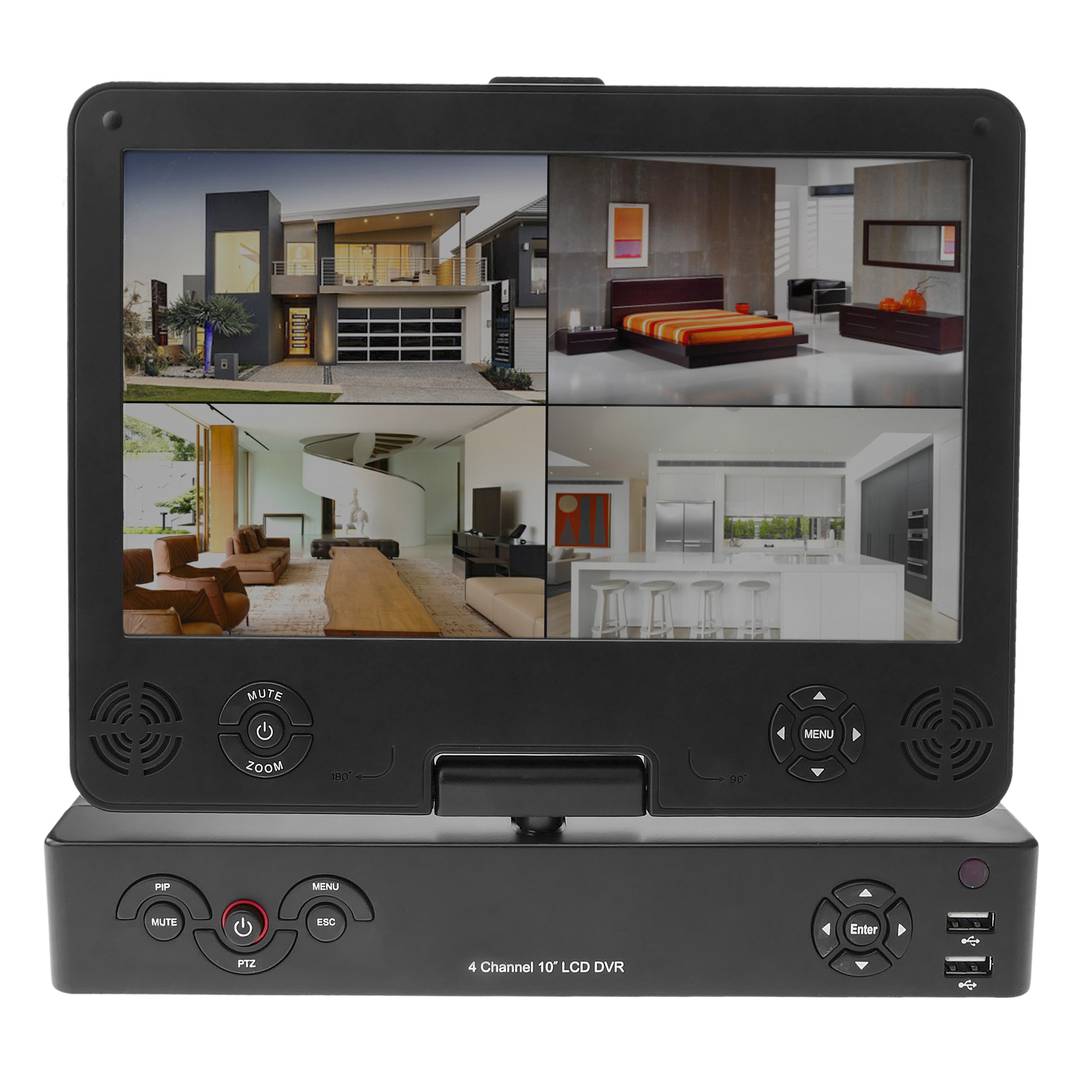 DVR Digital Video Recorder 4CH H.264 HDMI CBVS D1 avec l'écran LCD 10
