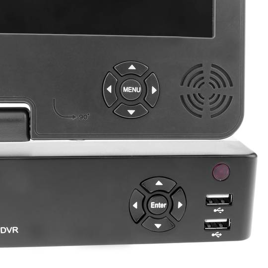 Cyfrowy rejestrator wideo DVR 4CH H.264 HDMI CBVS D1 z 10-calowym ekranem LCD