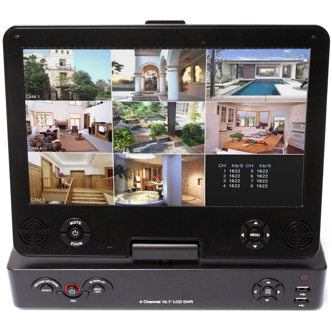 DVR Digital Video Recorder 8CH H.264 VGA CBVS D1 amb pantalla LCD 10