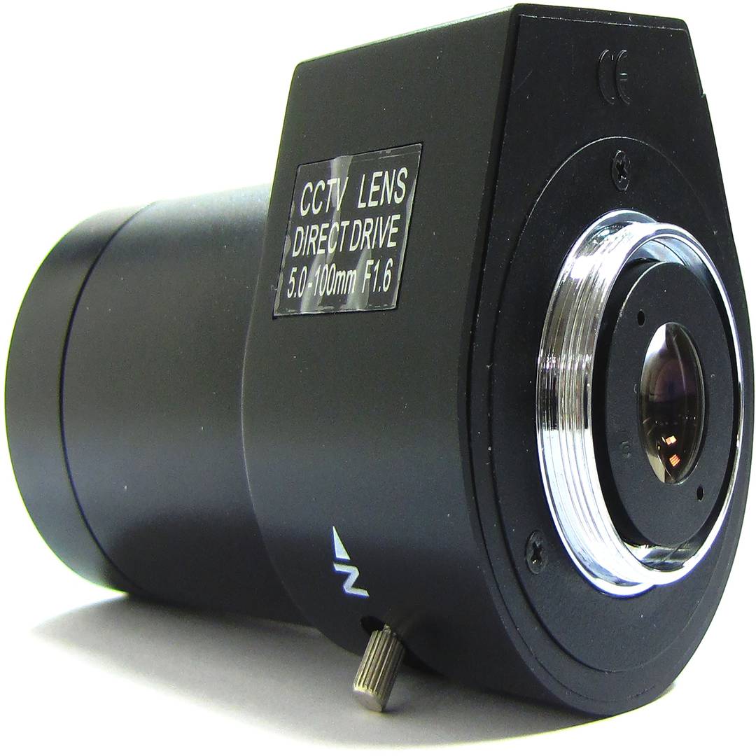 Elektronische Vario-Objektiv 5,0 mm bis 100,0 mm und F1 6