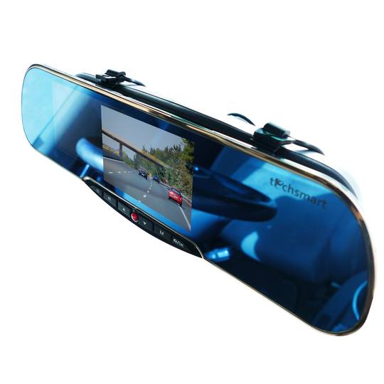 Retrovisore DVR con schermo LCD 5” per registrazione di video auto 1080p