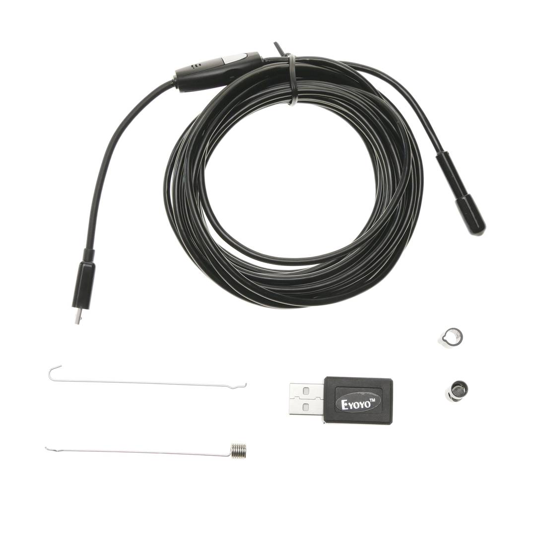 Câmera borescope endoscópio IP66 USB 640x480 2m Flexível USB OTG Android do Windows