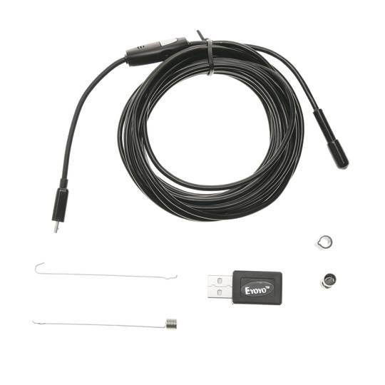 Câmera borescope endoscópio IP66 USB 640x480 2m Flexível USB OTG Android do Windows