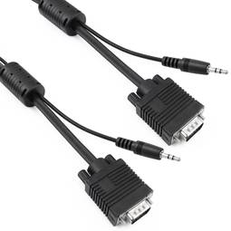 Super VGA cable with audio jack of 3.5 mm male male 1 m