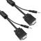 Super VGA cable with audio jack of 3.5 mm male male 1 m