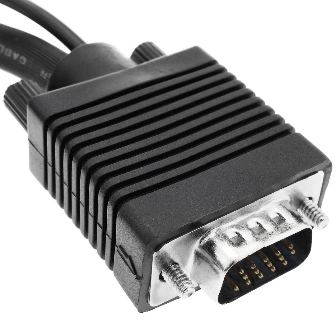 Super cable VGA con jack de audio de 3,5 mm macho macho de 1 m - Cablematic