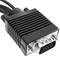 Super VGA cable with audio jack of 3.5 mm male male 1 m