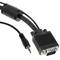 Super VGA cable with audio jack plug 3.5 mm male 3 m