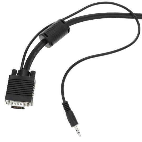 Super VGA cavo con jack audio da 3,5 mm maschio connettore 5 m