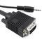 Super VGA cable with audio jack of 3.5 mm male male 30 meters