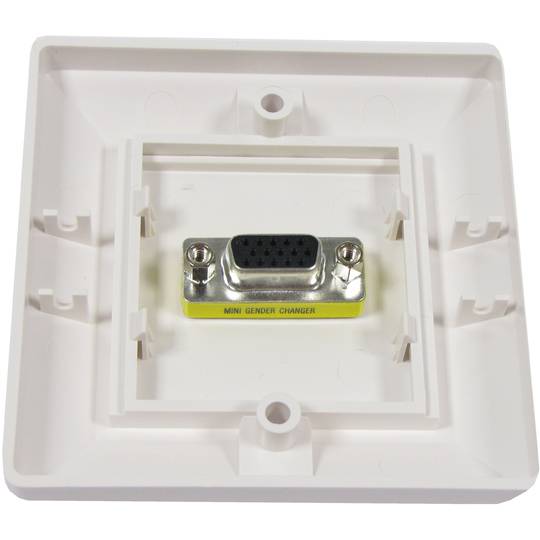Caja pared canaleta 80x80 1 VGA tipo B