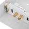 Boîtier de connectivité multimédia pour mur ou table HDMI, 2xUSB, 2xRJ45 Cat.6, VGA, Jack 3,5mm et RCA