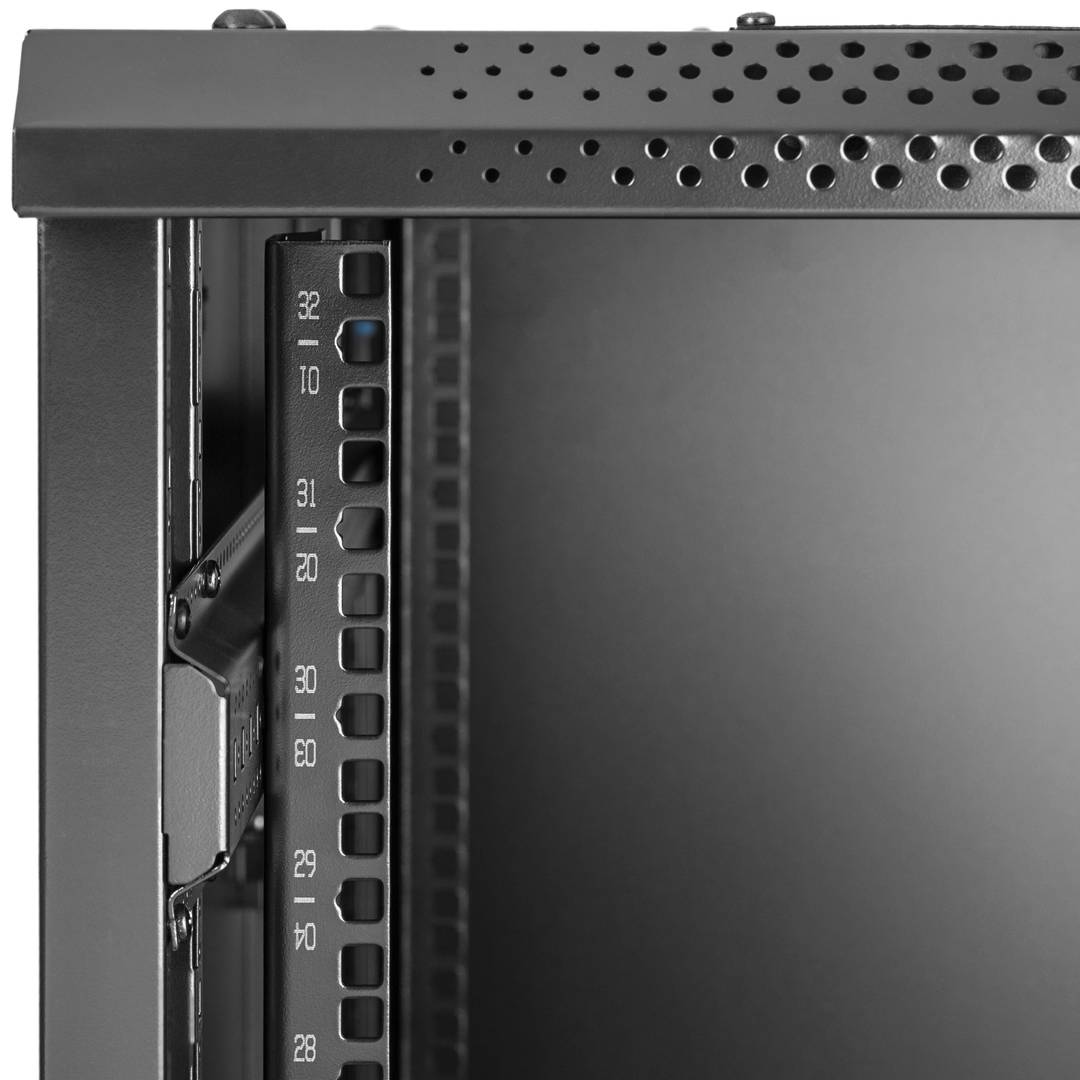 Server rack cabinet 19 inch 32U 800x800x1610mm floor standing MobiRack GO assembled