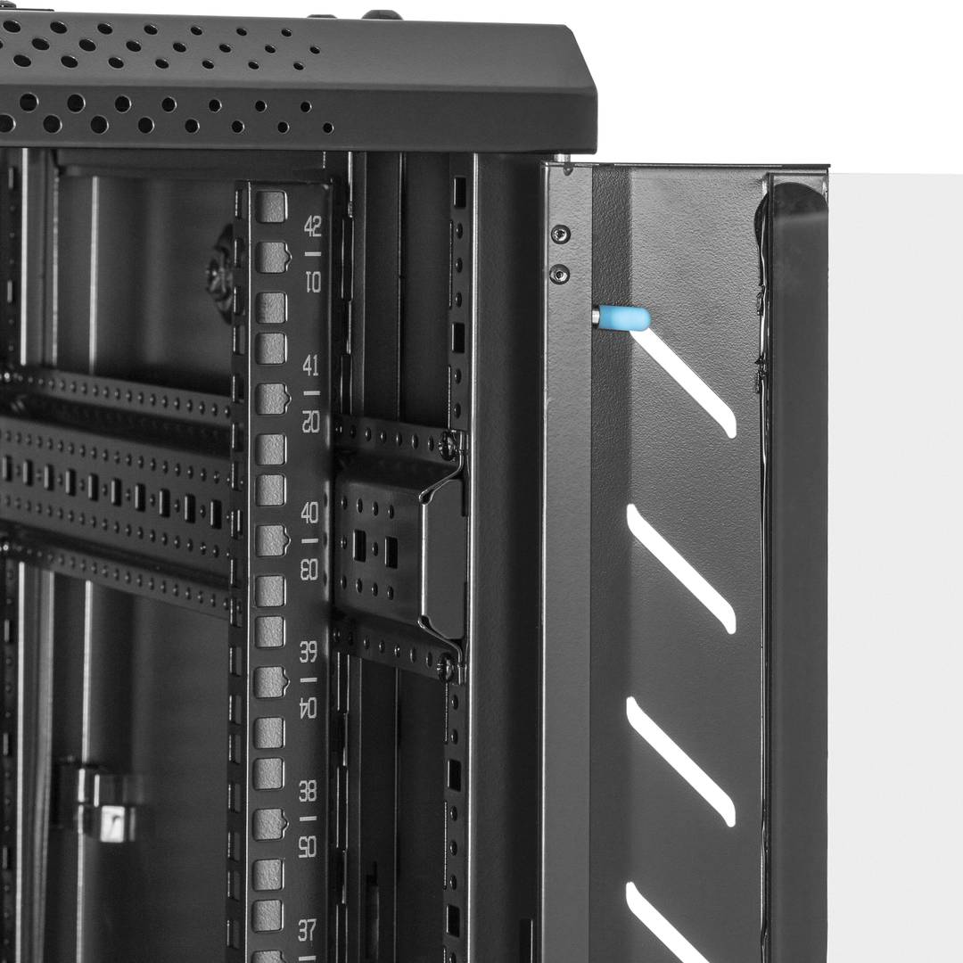 Server rack cabinet 19 inch 42U 600x600x2000mm floor standing MobiRack GO assembled