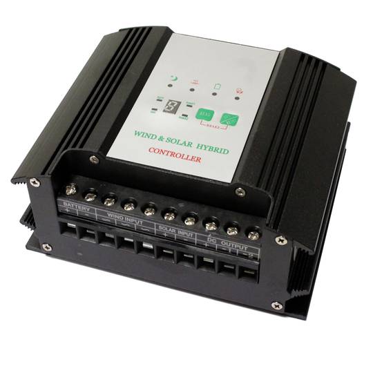 Controlador solar i eòlic híbrid de 400W 24V amb visor LED