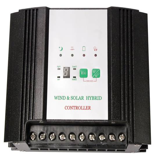 Controlador solar i eòlic híbrid de 400W 24V amb visor LED