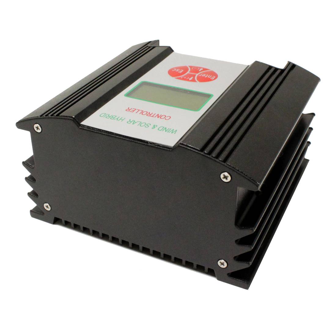 Controlador solar y eólico híbrido de 400W 24V con visor LCD