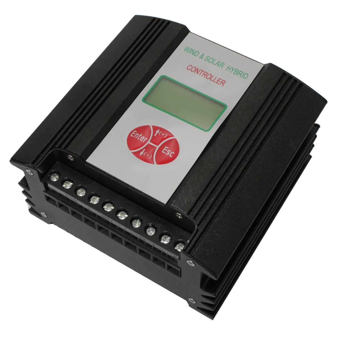 Solaire et éolienne hybride 600W 24V contrôleur avec écran LCD