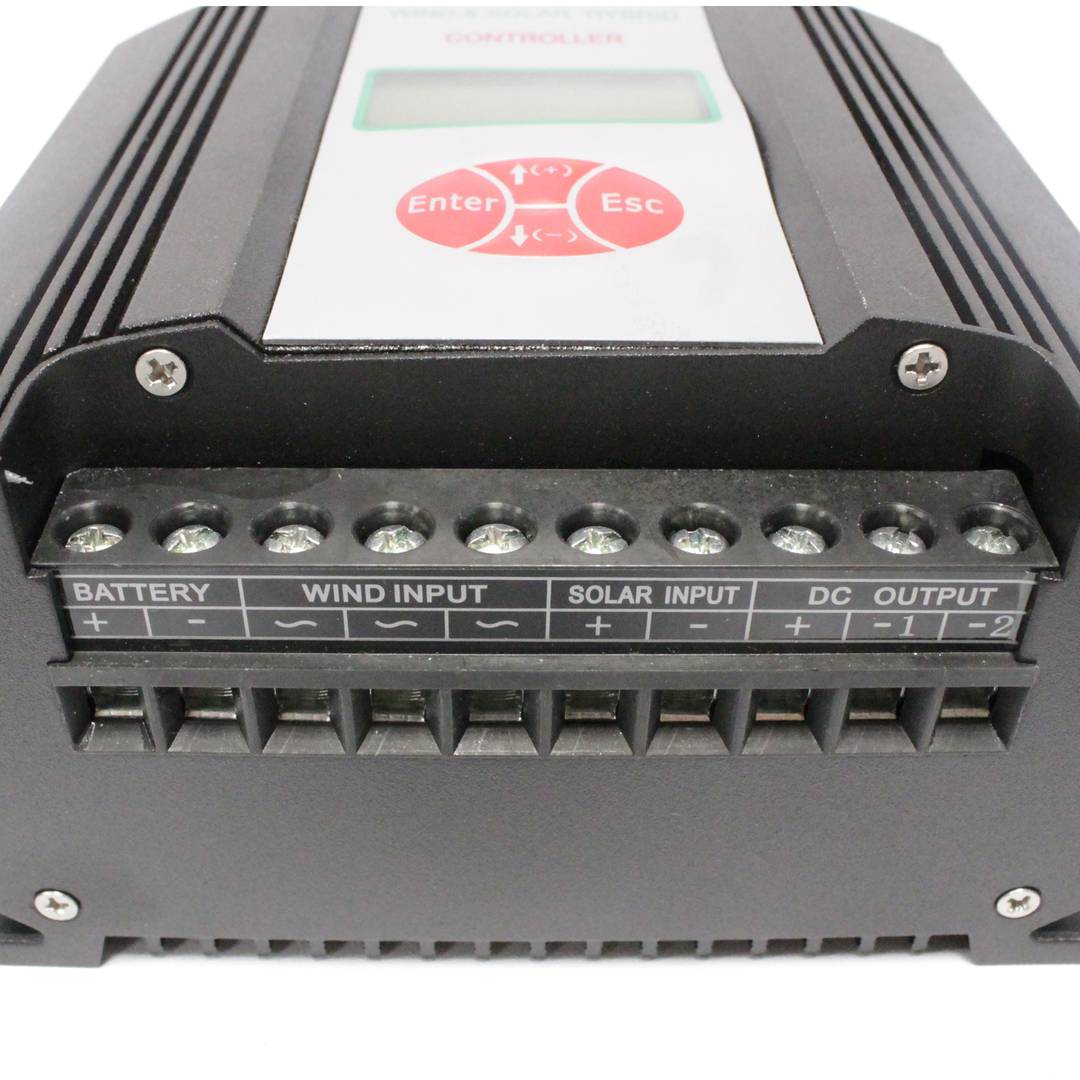 Solaire et éolienne hybride 600W 24V contrôleur avec écran LCD