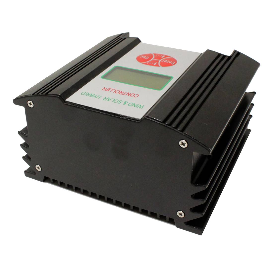 Solaire et éolienne hybride 600W 24V contrôleur avec écran LCD