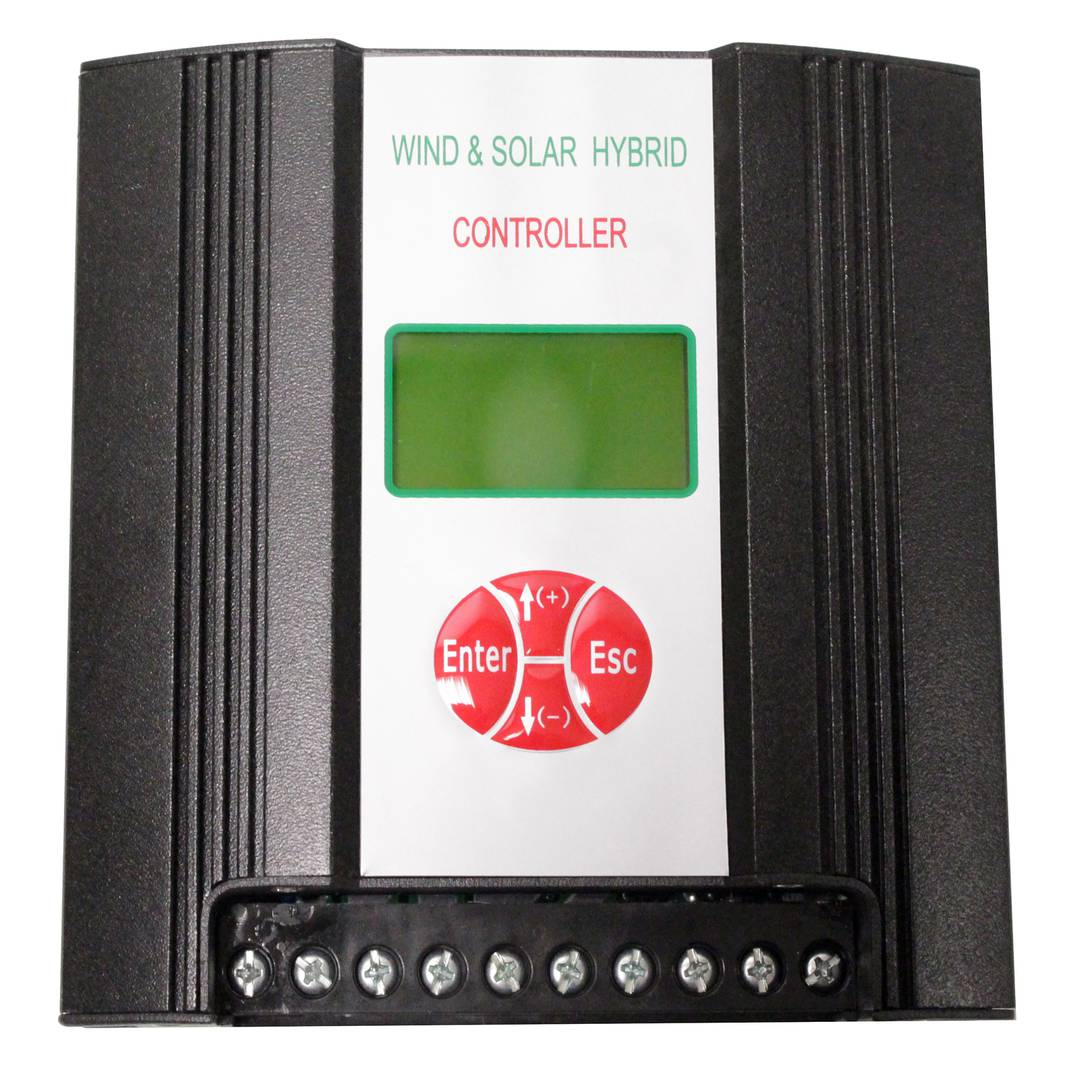 Solaire et éolienne hybride 600W 24V contrôleur avec écran LCD