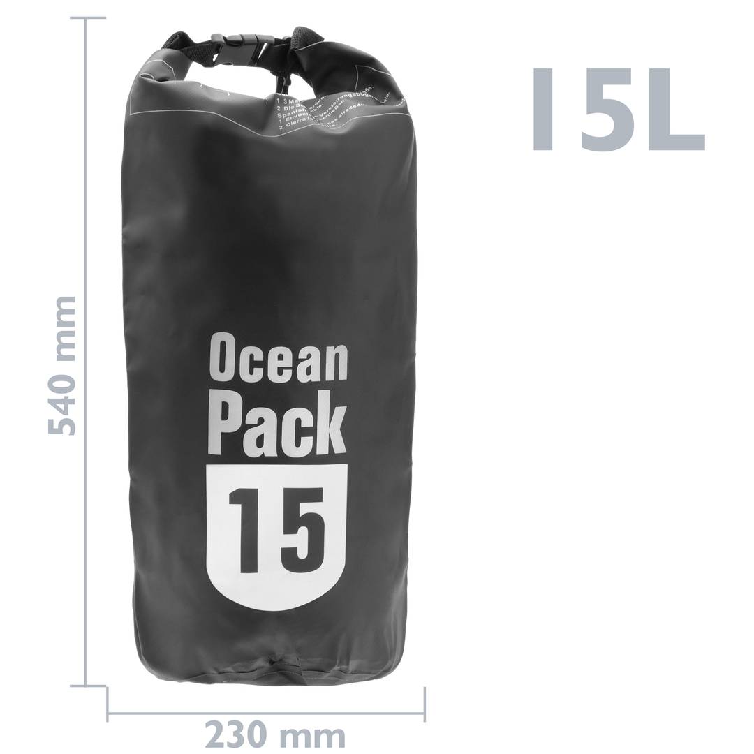 2-15L Waterproof Dry Bag Carry Pack For Canoe Floating Boating Kayaking Camping 