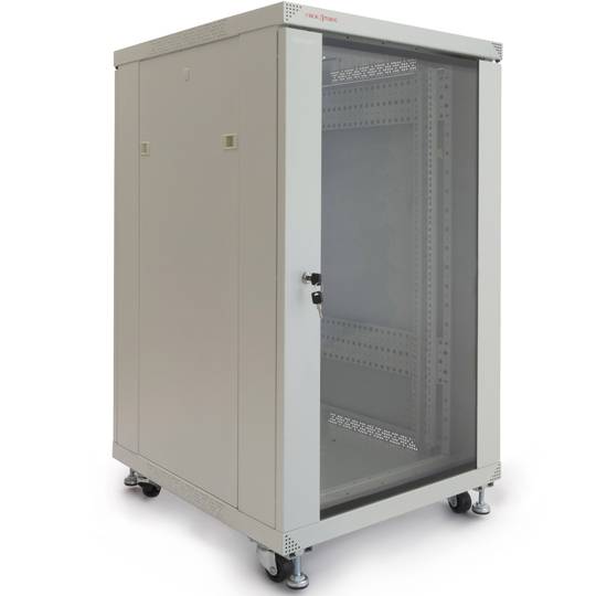 Armari rack 19'' de peu 20U 600x600x1000mm blanc MobiRack GO de RackMatic
