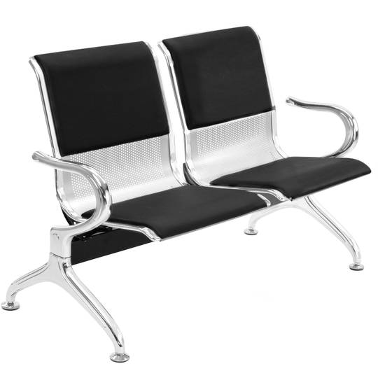 Bank für wartezimmer mit 2 ergonomisch gepolstert stühlen