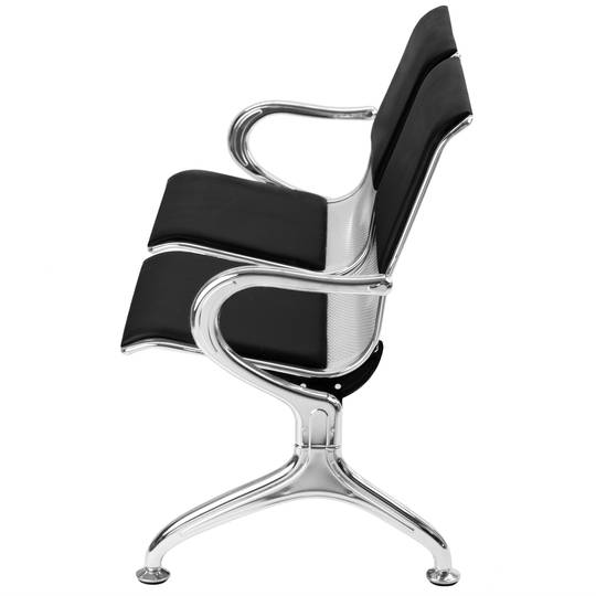 Bank für wartezimmer mit 2 ergonomisch gepolstert stühlen