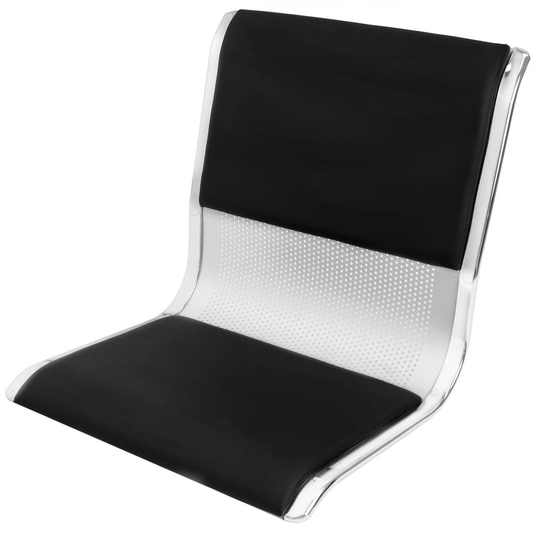 Bancada para sala de espera con sillas ergonómicas acolchadas de 3 plazas
