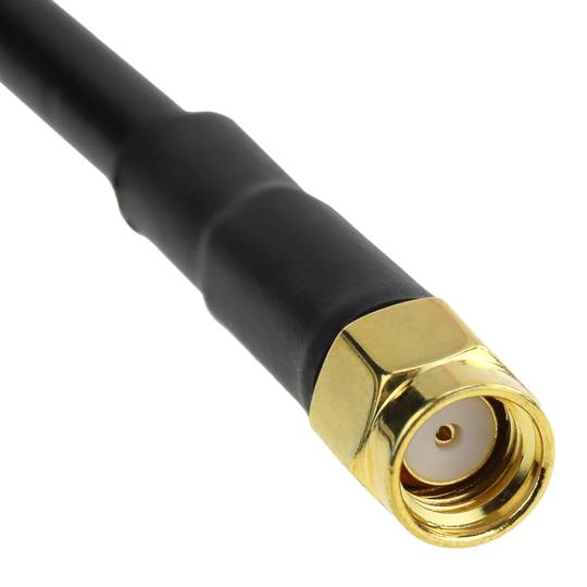 Cable coaxial HDF200 rSMA-mascle a rSMA-femella 2m