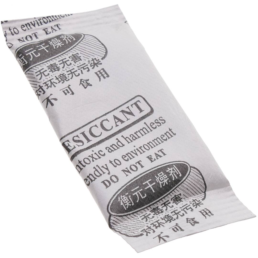 Droogmiddel zakje silicagel ontvochtiger 25x50mm 2g 100 verpakking