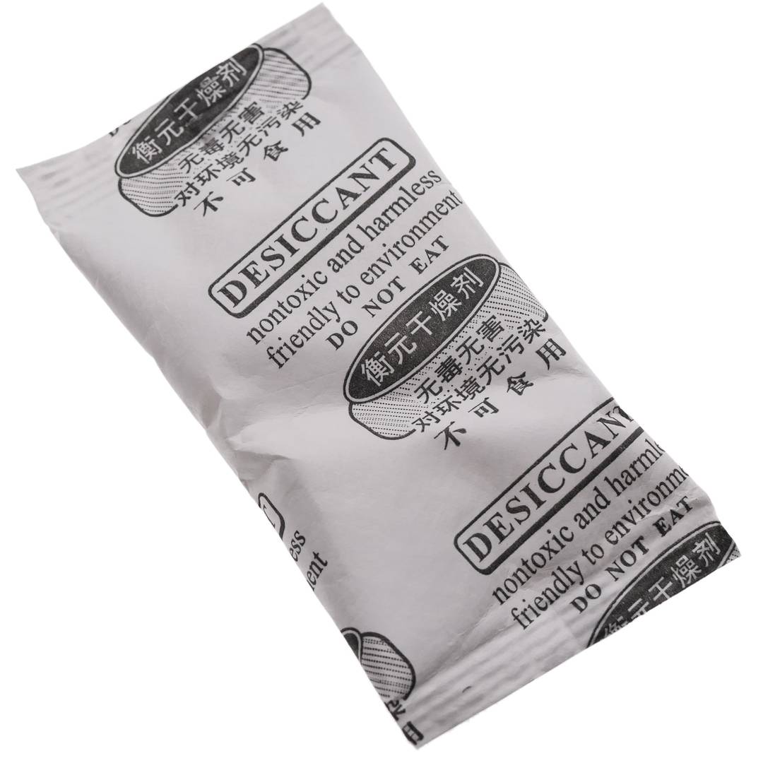 Desiccant dehumidifier bag of silica gel 45x80mm 10g 50 pack