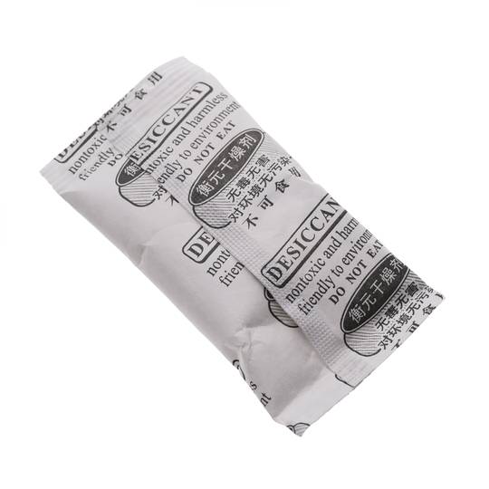 Desiccant dehumidifier bag of silica gel 45x80mm 10g 50 pack