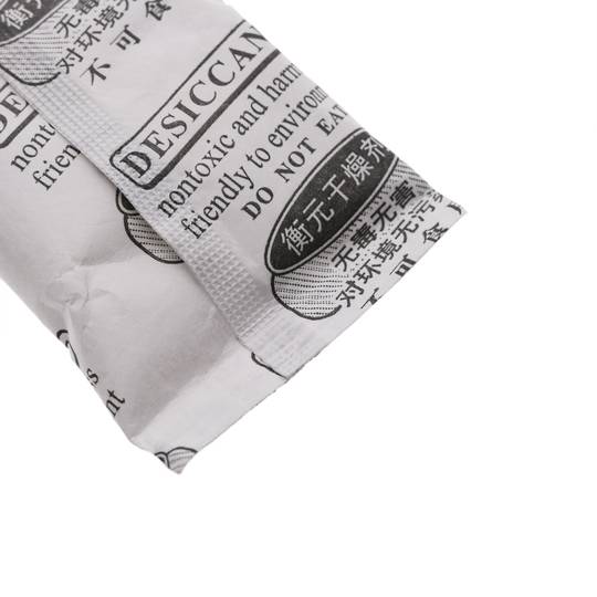 Desiccant dehumidifier bag of silica gel 45x80mm 10g 50 pack