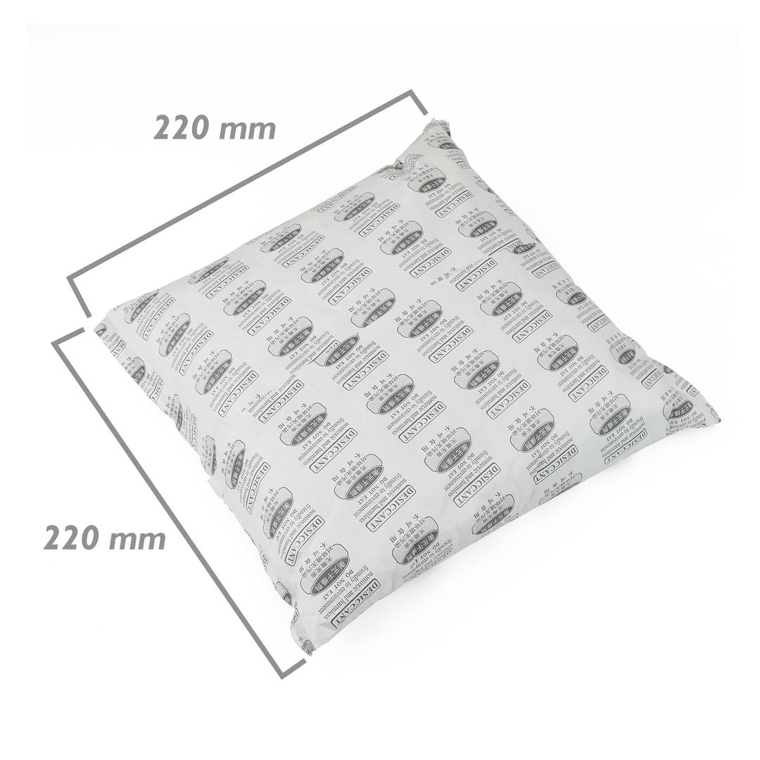 Bolsa desecante deshumidificadora de gel sílice 220x220mm 2000g 1pack