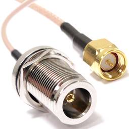 Cable coaxial RG316 SMA-macho a N-hembra 20cm