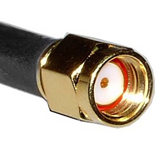Cabo coaxial HDF200 SMA-macho para 1m RSMA-Male