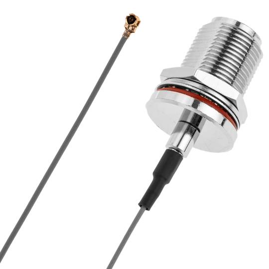 Cable coaxial 1.13 mm 30cm (U.FL-Hembra/N-Hembra)