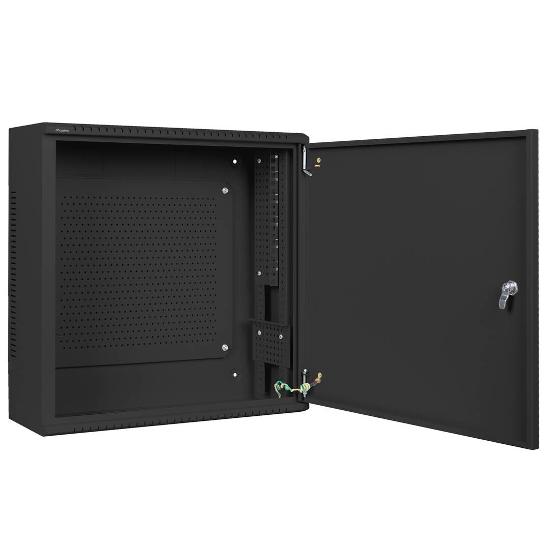Rack19 mural 6U+3U F200 540x200x540 porte métallique Lanberg