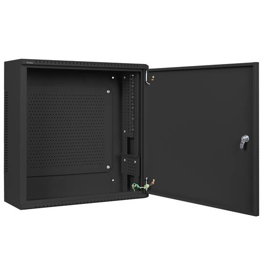 Rack19 mural 6U+3U F200 540x200x540 porte métallique Lanberg