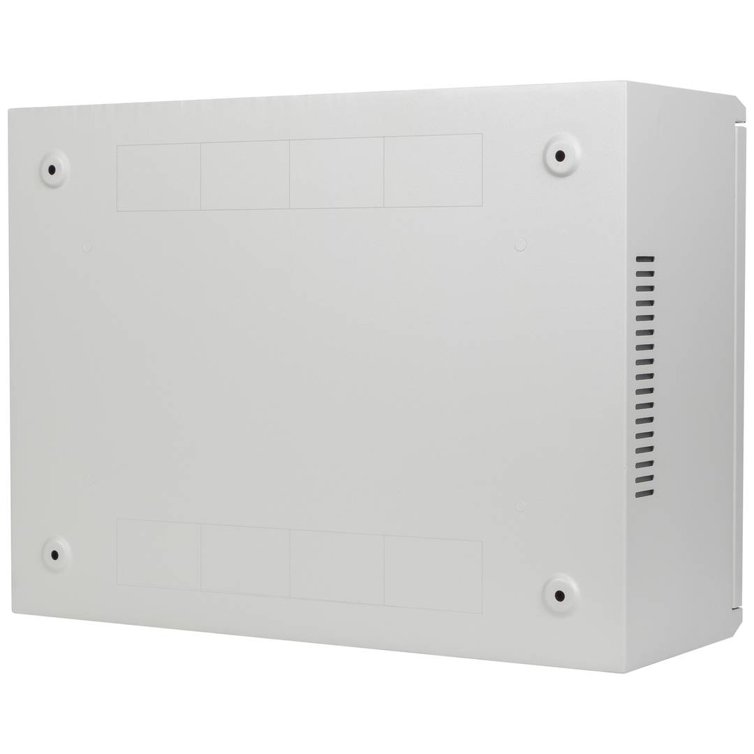 Rack19 a parete 4U verticale e 3U orizzontale con DIN F200 540x200x400 porta metallica bianca Lanberg