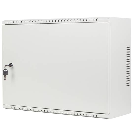 Rack19 a parete 4U verticale e 3U orizzontale con DIN F200 540x200x400 porta metallica bianca Lanberg