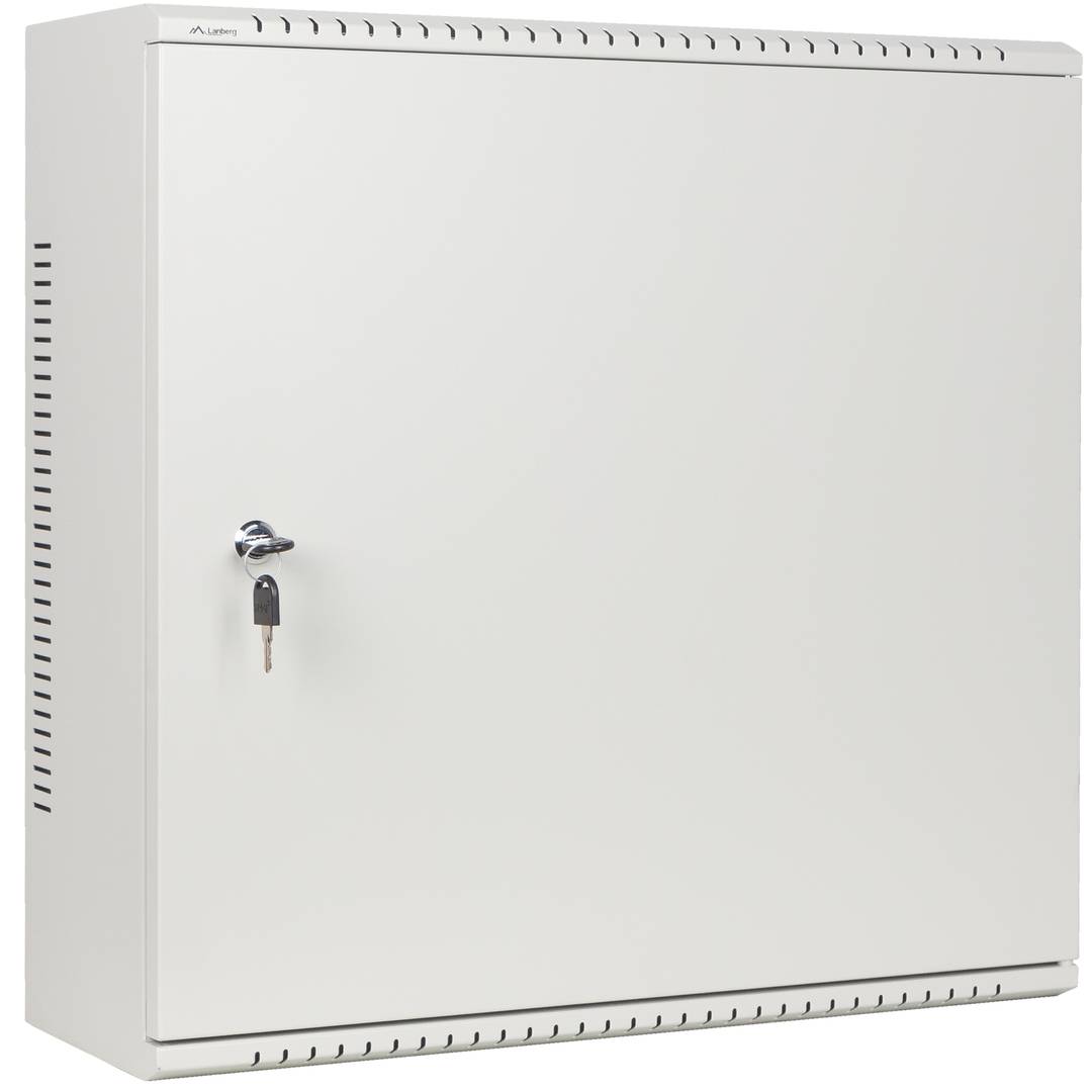 Rack19 ścienny 6U+3U F200 540x200x540 białe metalowe drzwi Lanberg