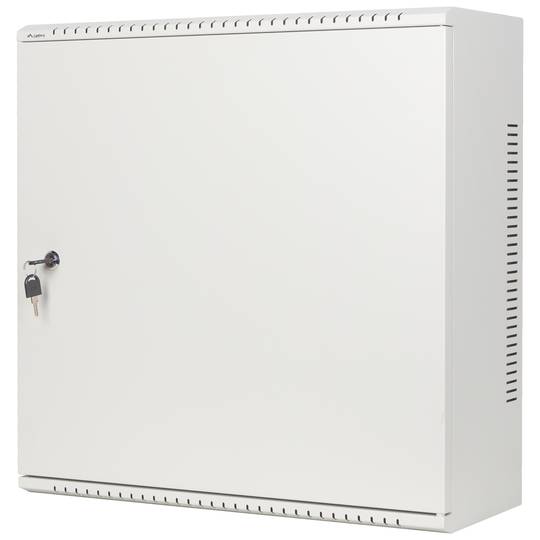 Rack19 ścienny 6U+3U F200 540x200x540 białe metalowe drzwi Lanberg