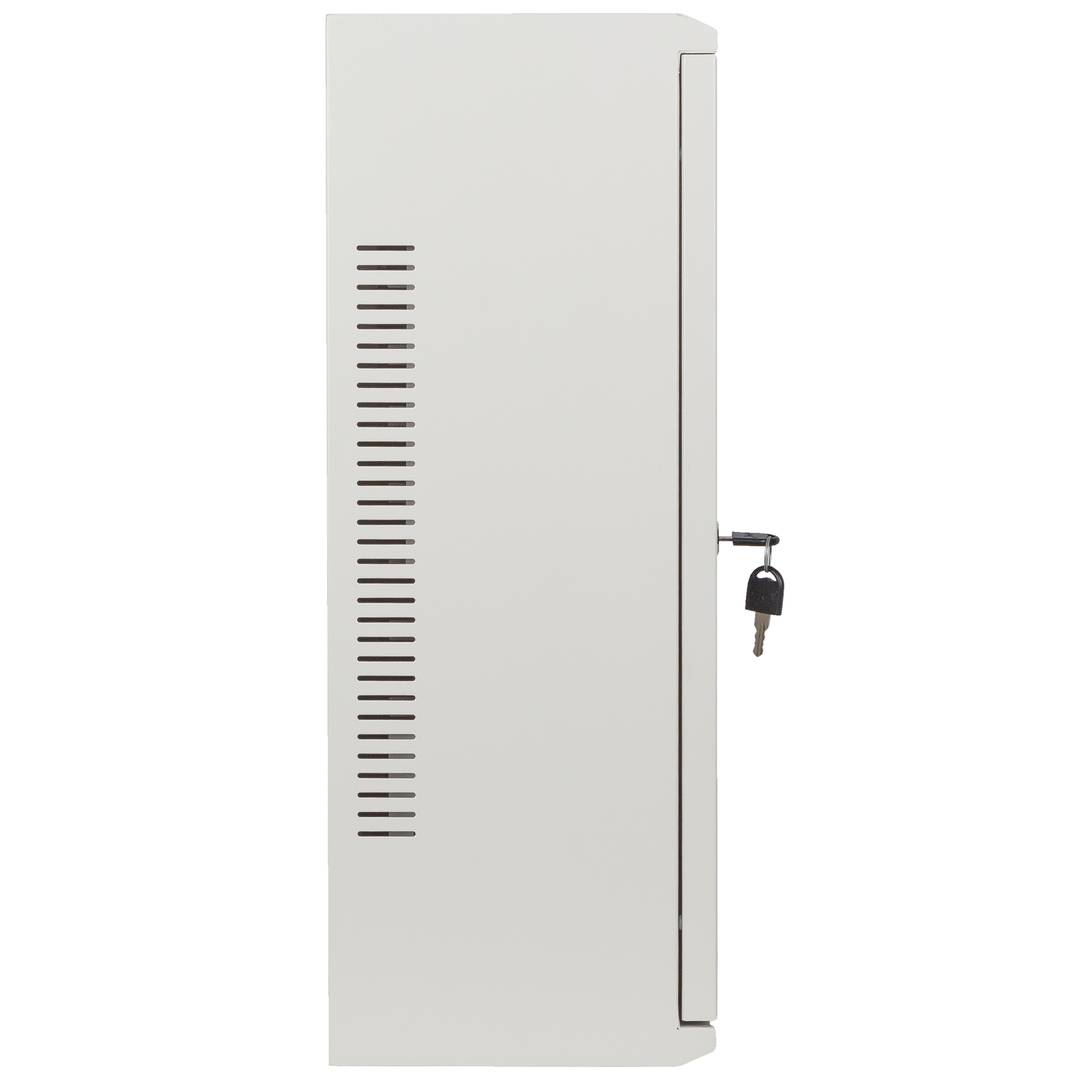 Rack19 ścienny 6U+3U F200 540x200x540 białe metalowe drzwi Lanberg