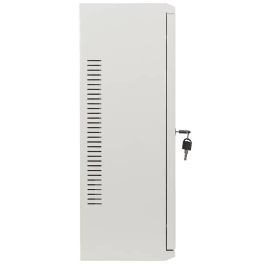 Rack19 ścienny 6U+3U F200 540x200x540 białe metalowe drzwi Lanberg