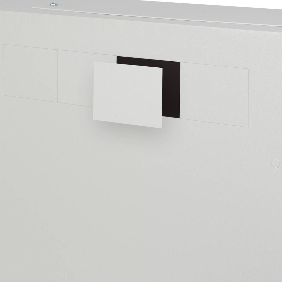 Rack19 ścienny 6U+3U F200 540x200x540 białe metalowe drzwi Lanberg