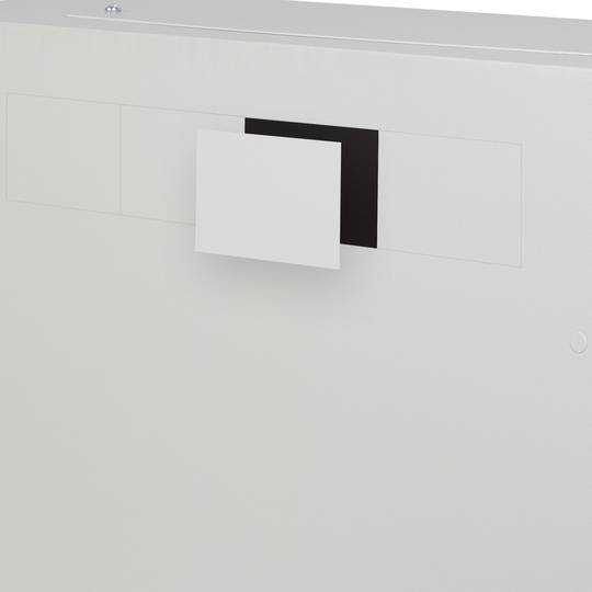 Rack19 ścienny 6U+3U F200 540x200x540 białe metalowe drzwi Lanberg