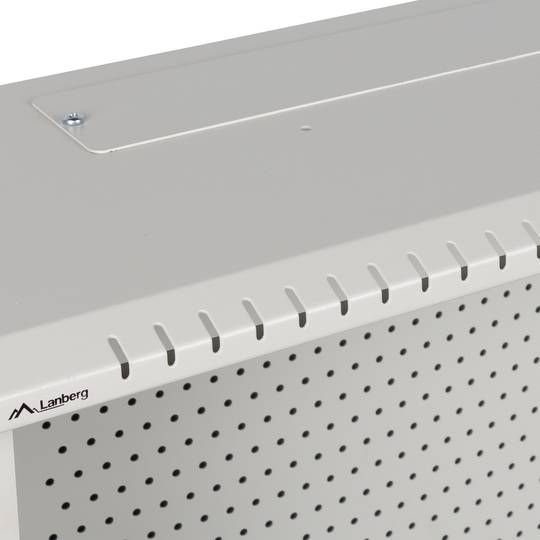 Rack19 ścienny 6U+3U F200 540x200x540 białe metalowe drzwi Lanberg